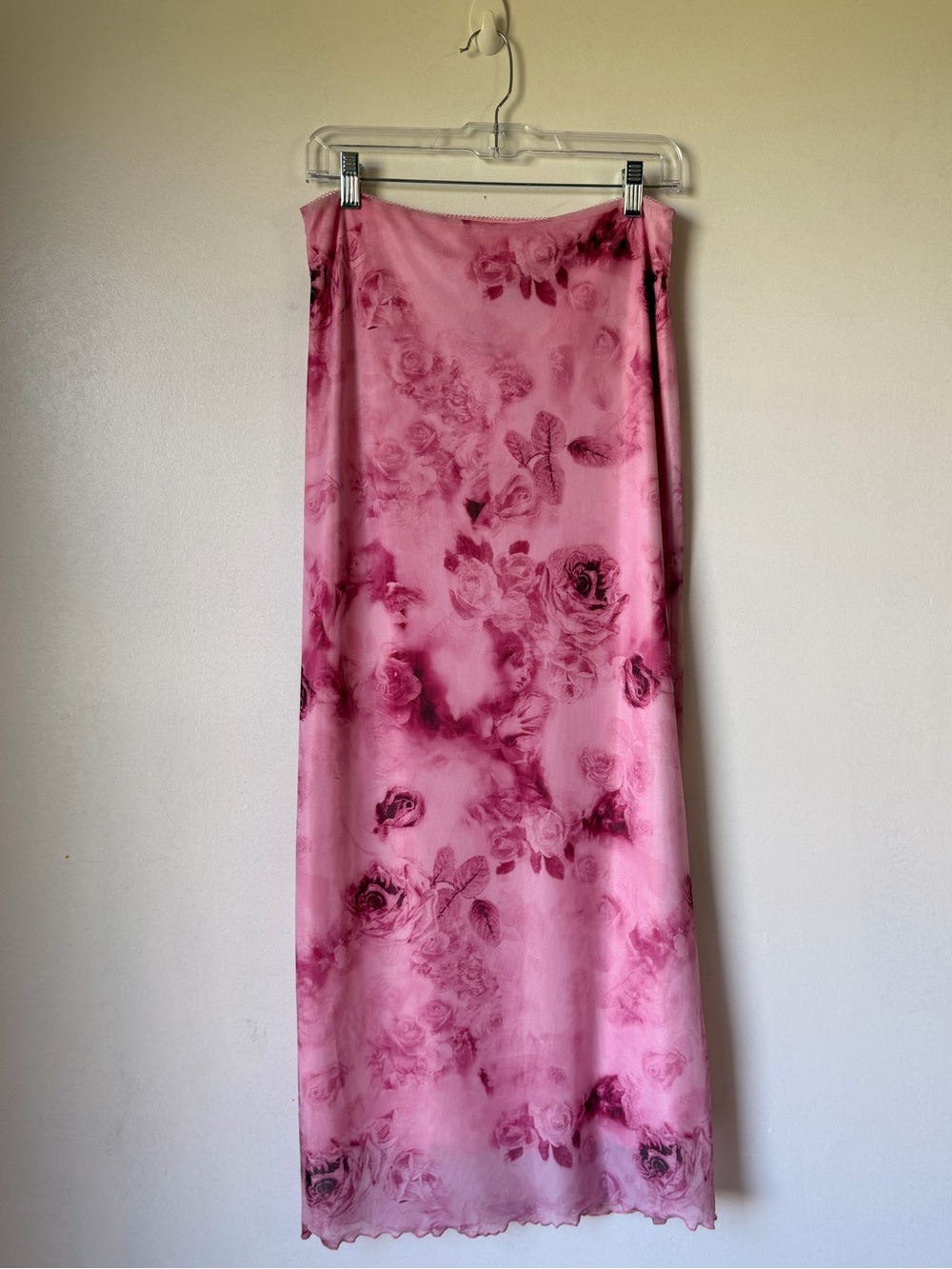 Floral Renaissance angel  print maxi skirt - Picture 10 of 10